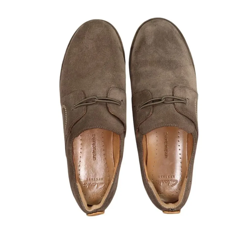 Clarks Shoes Womens 9 Slip On Casual Oxford Leather Comfort Unstructured Artisan